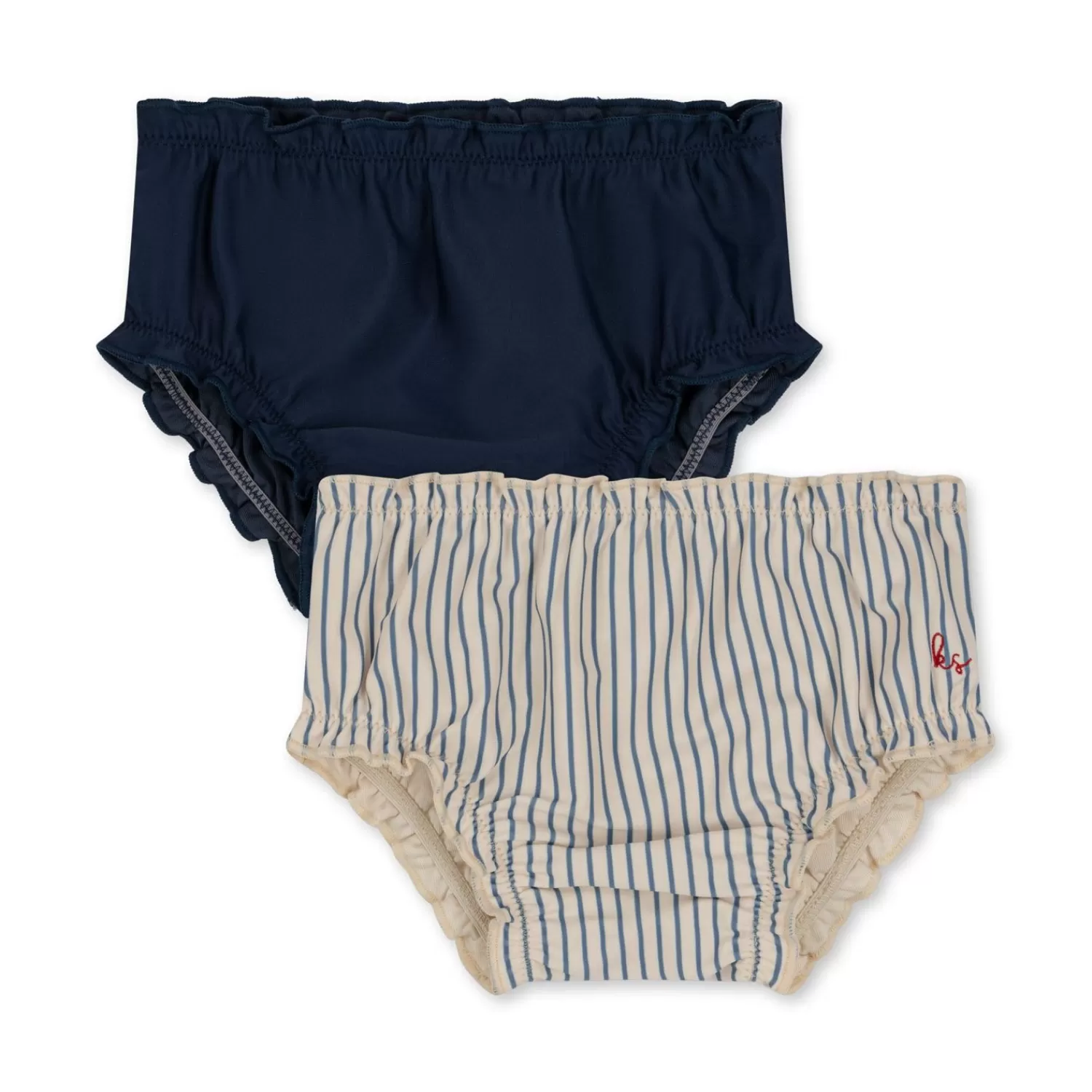 Discount Konges Sløjd 2 Pack Collette Baby Bikini Pants - Blue Stripe