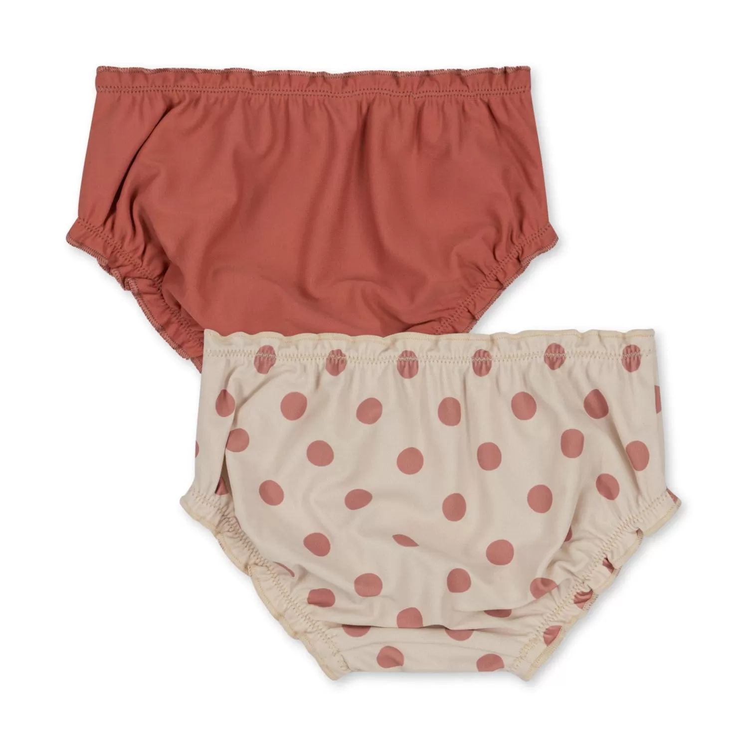 New Konges Sløjd 2 Pack Collette Baby Bikini Pants - Dot Rose