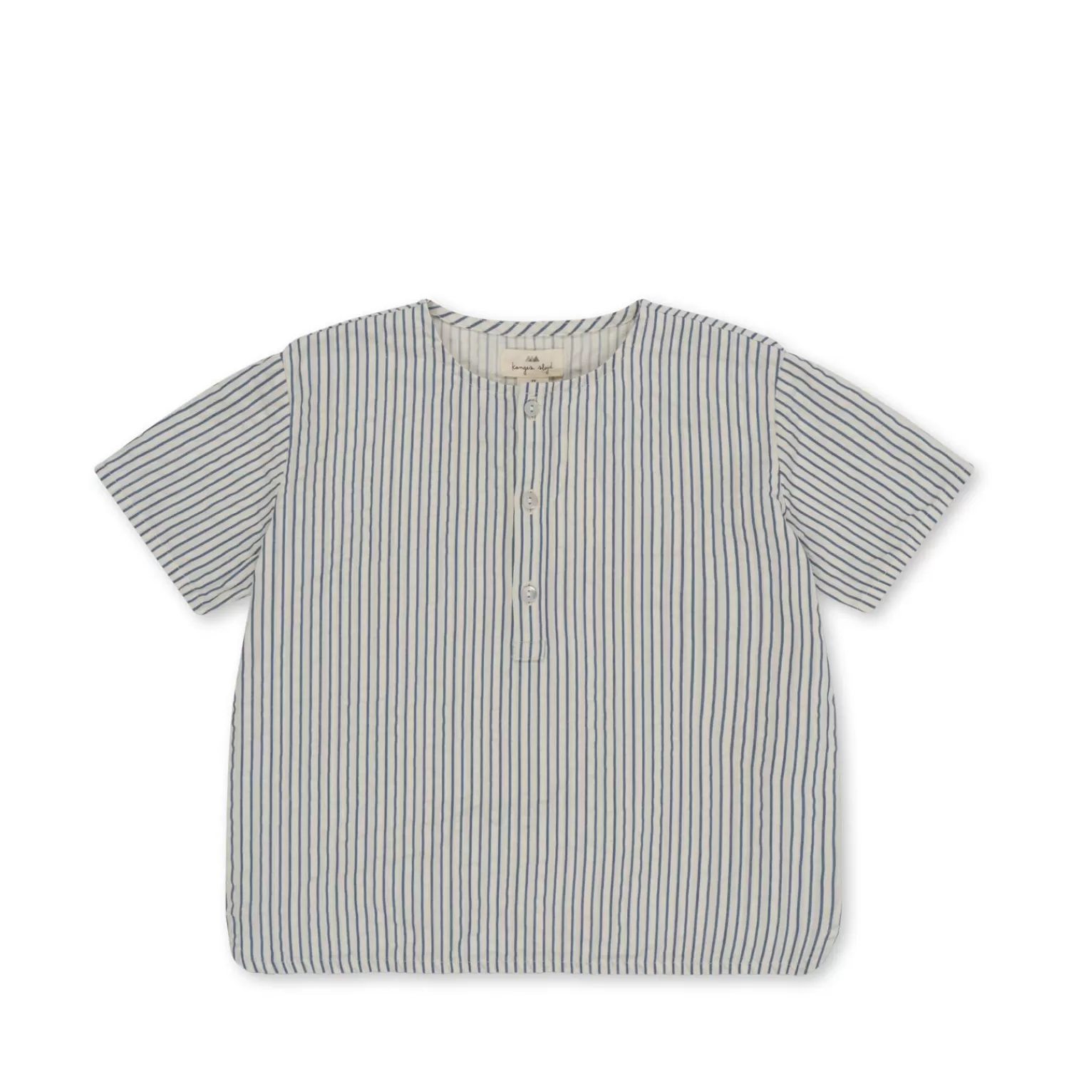 Outlet Konges Sløjd Ace-Shirt Met Korte Mouwen - Stripe Bluie