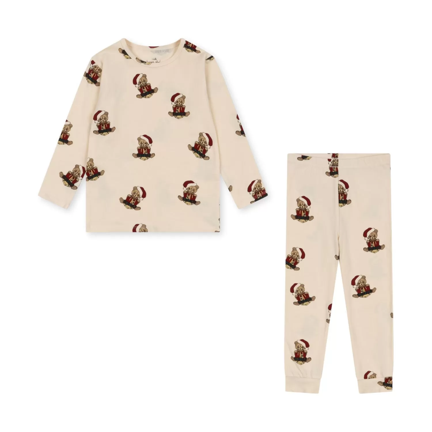 Best Sale Konges Sløjd Basic-Set Met Shirt En Broek - Christmas Teddy