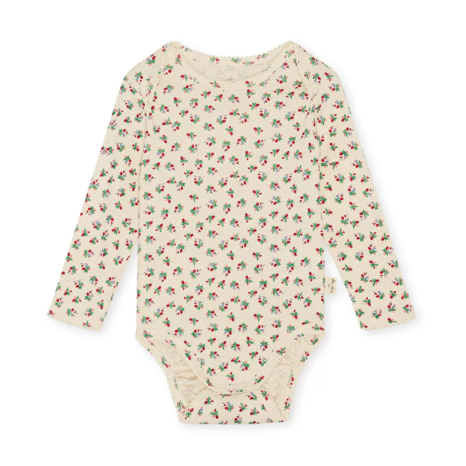 Store Konges Sløjd Classic-Romper Met Lange Mouwen - Fleur Tricolore