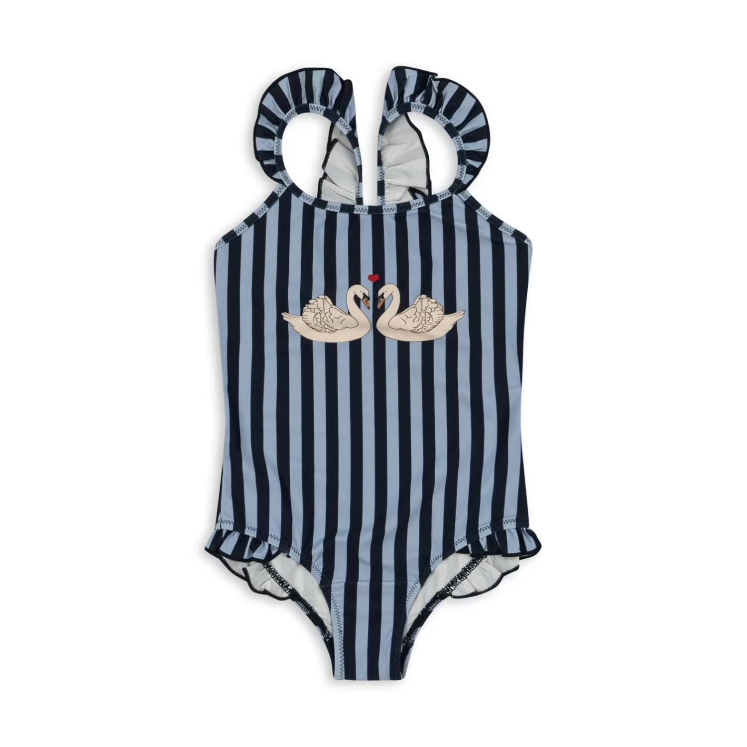 Best Sale Konges Sløjd Dea-Badpak Met Ruches - Navy Stripe