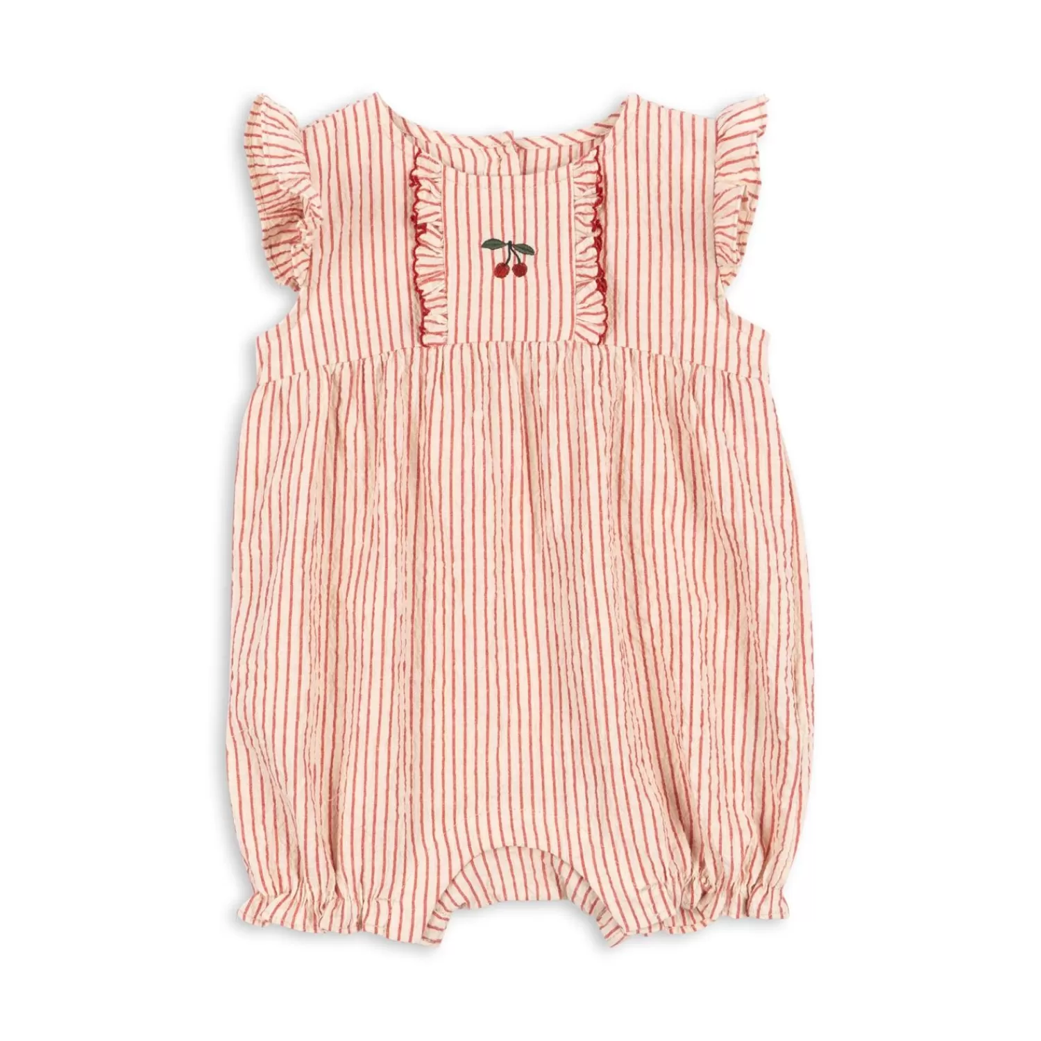 Best Konges Sløjd Ellie-Romper Met Ruches - Amour Stripe