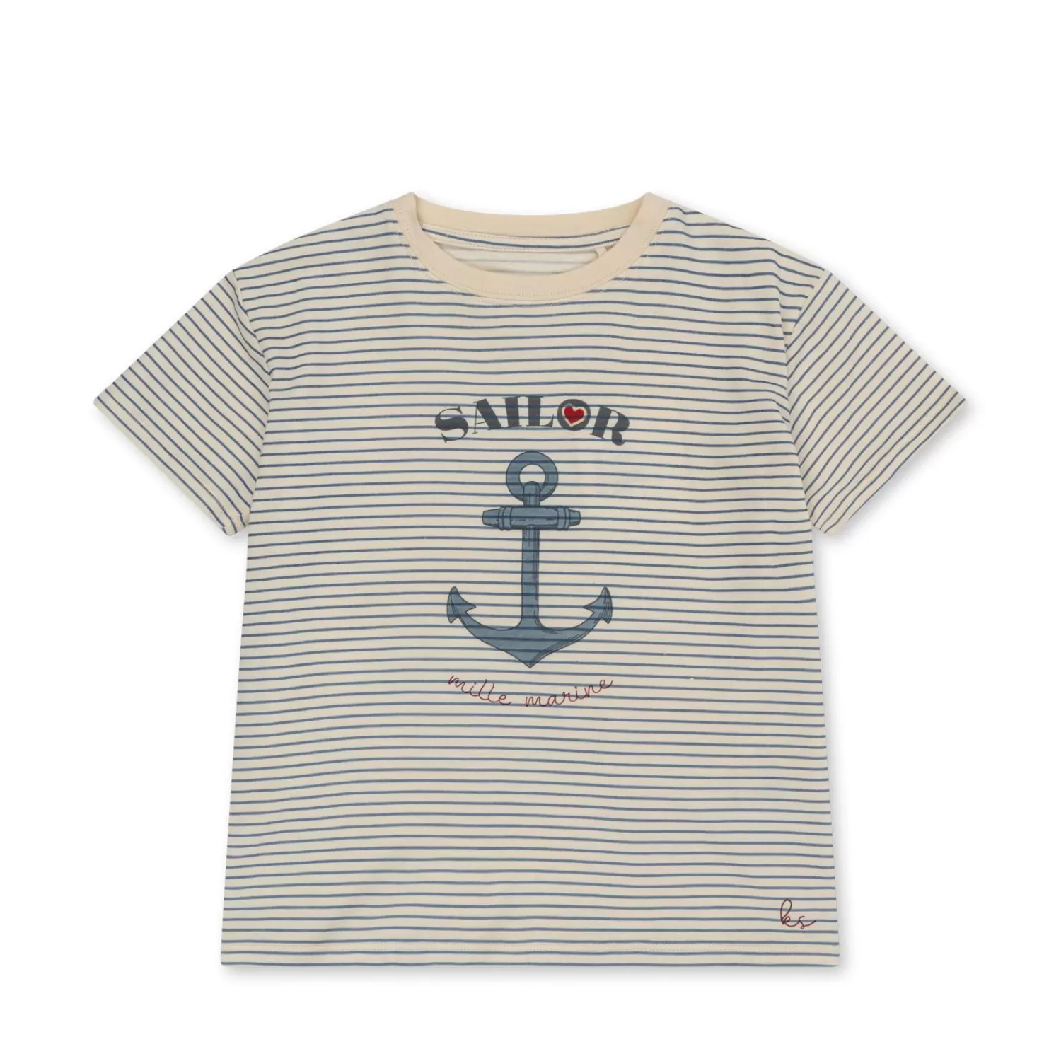 Outlet Konges Sløjd Famo-T-Shirt - Stripe Bluie