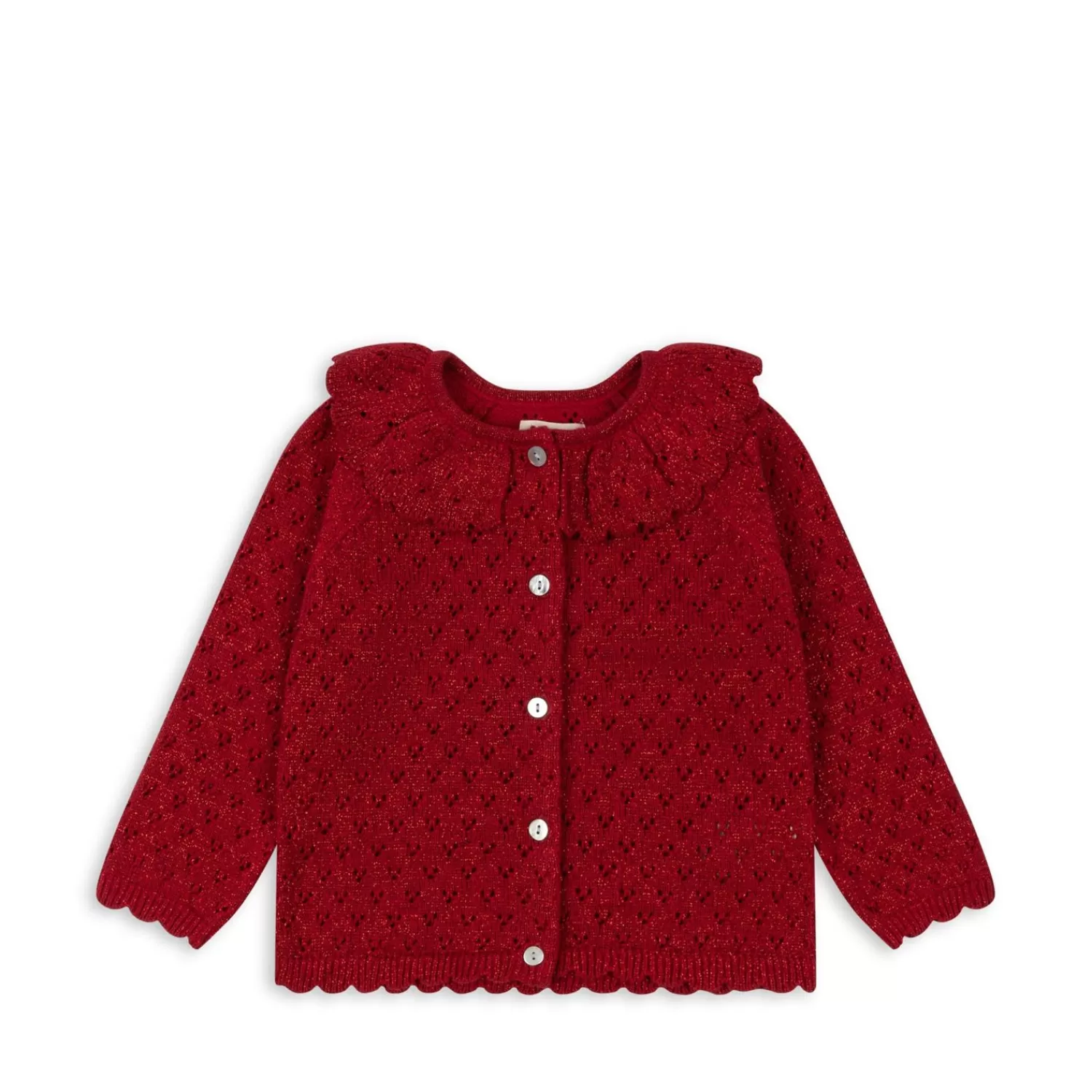 New Konges Sløjd Gebreid Holiday-Vest - Savy Red