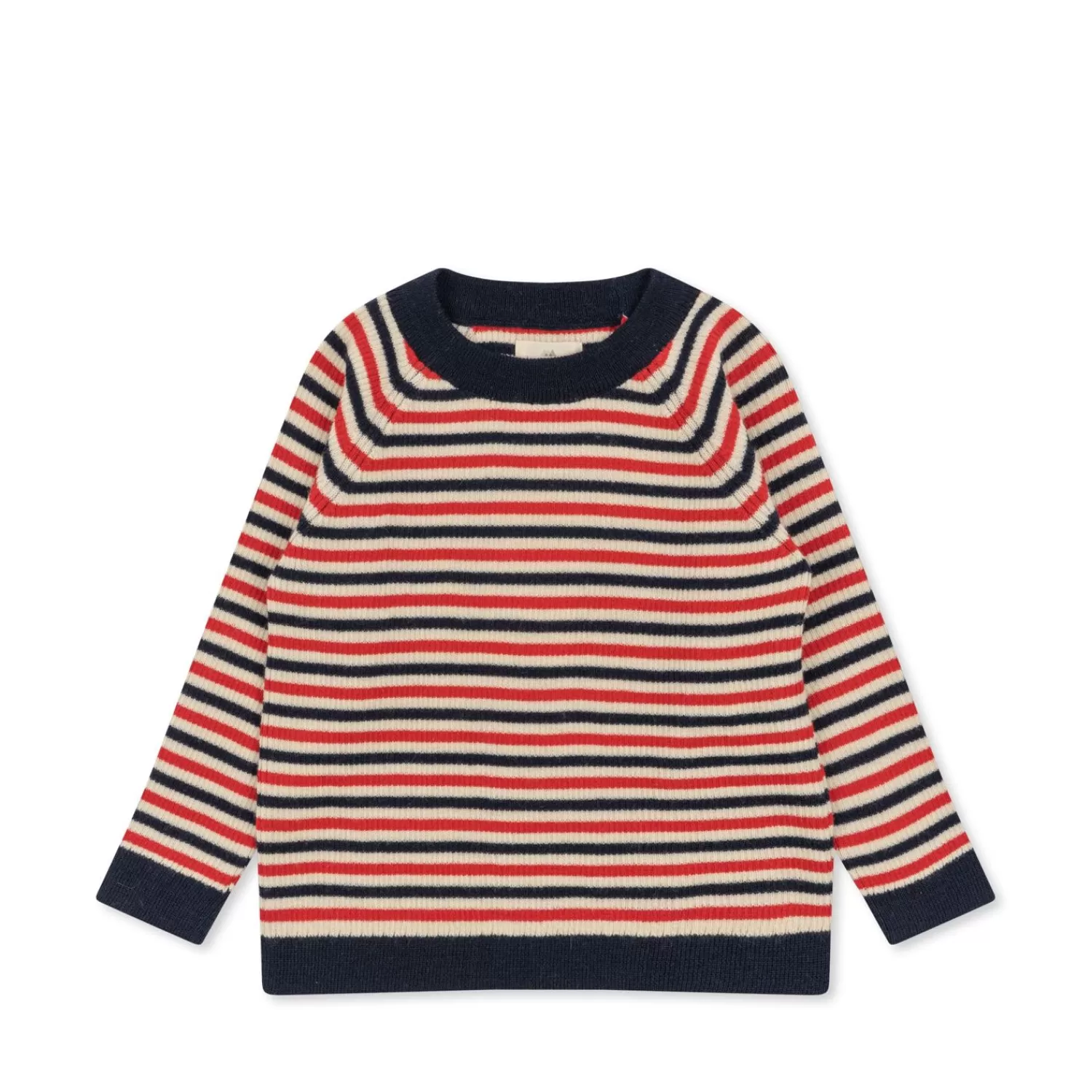 Clearance Konges Sløjd Gebreid Meo-Shirt - Navy Stripe