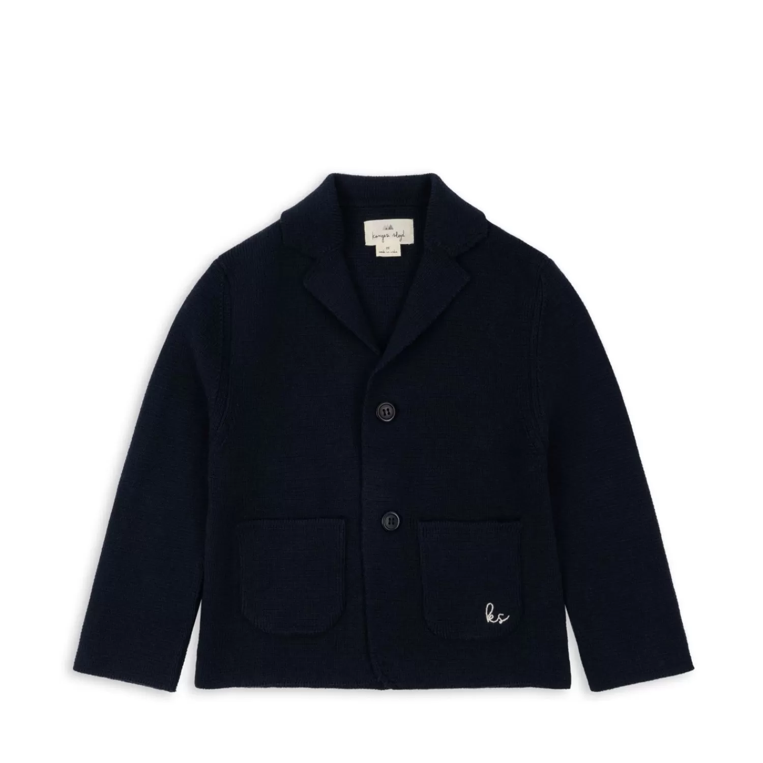 Shop Konges Sløjd Gebreide Gabriel-Blazer - Dark Navy