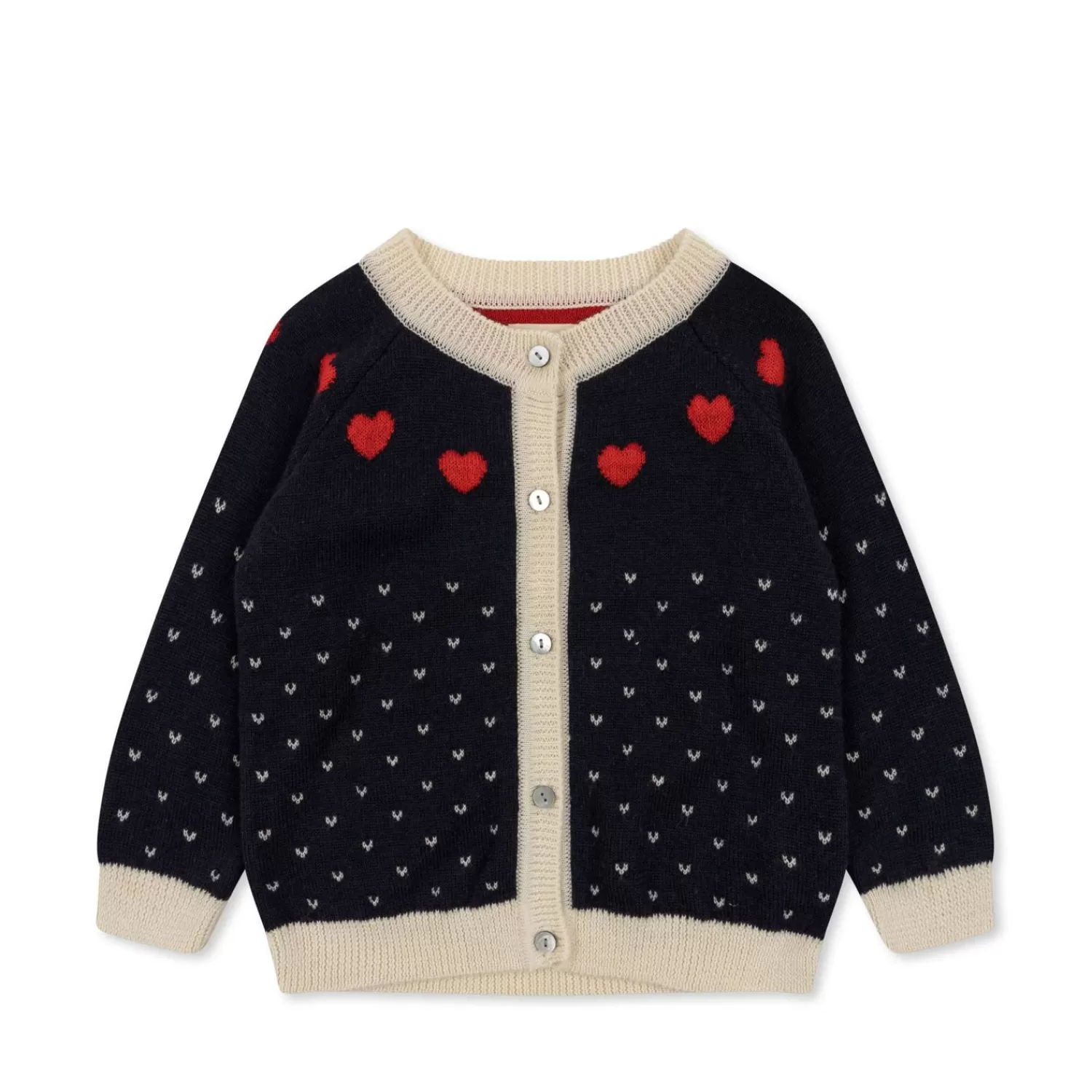 Sale Konges Sløjd Heart Cardigan - Navy