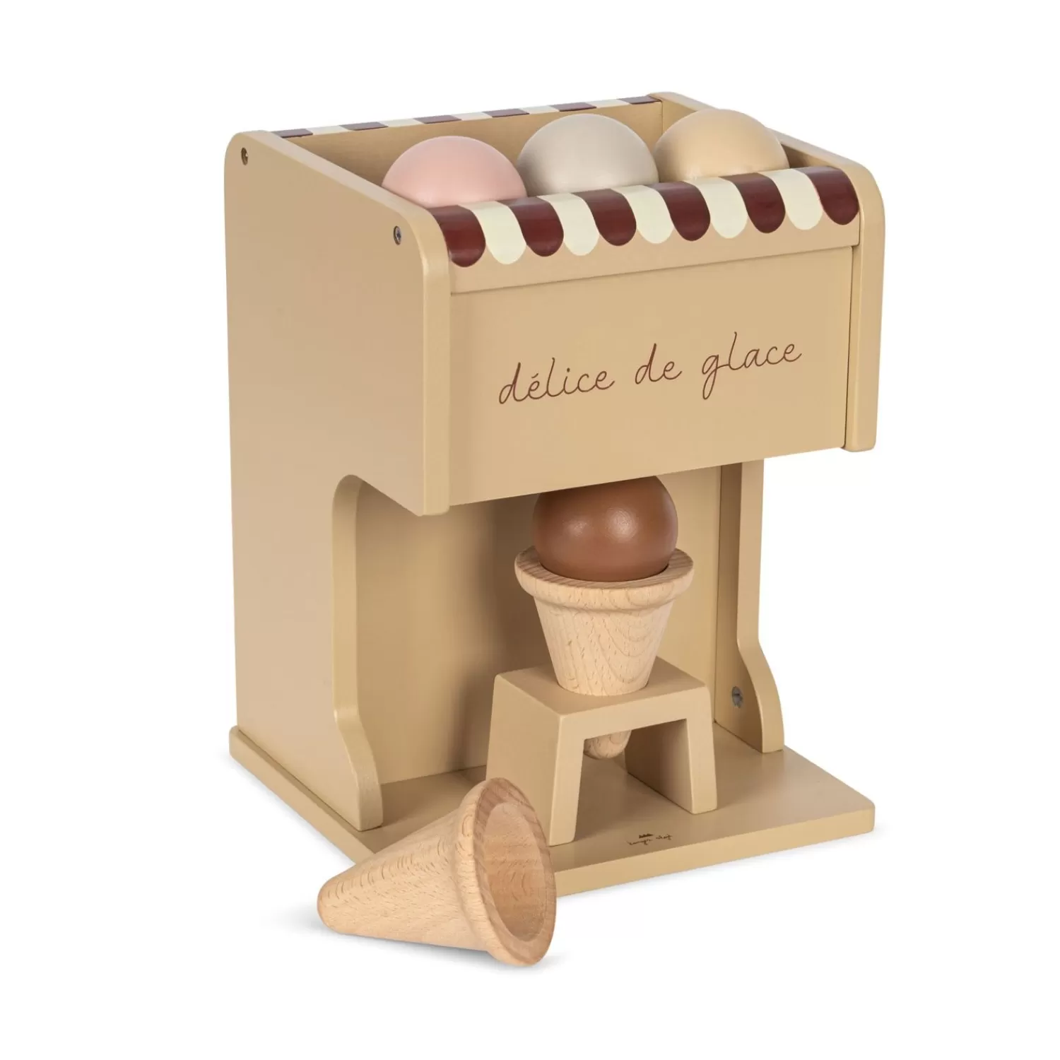 Shop Konges Sløjd Houten Ijsmachine - Beige