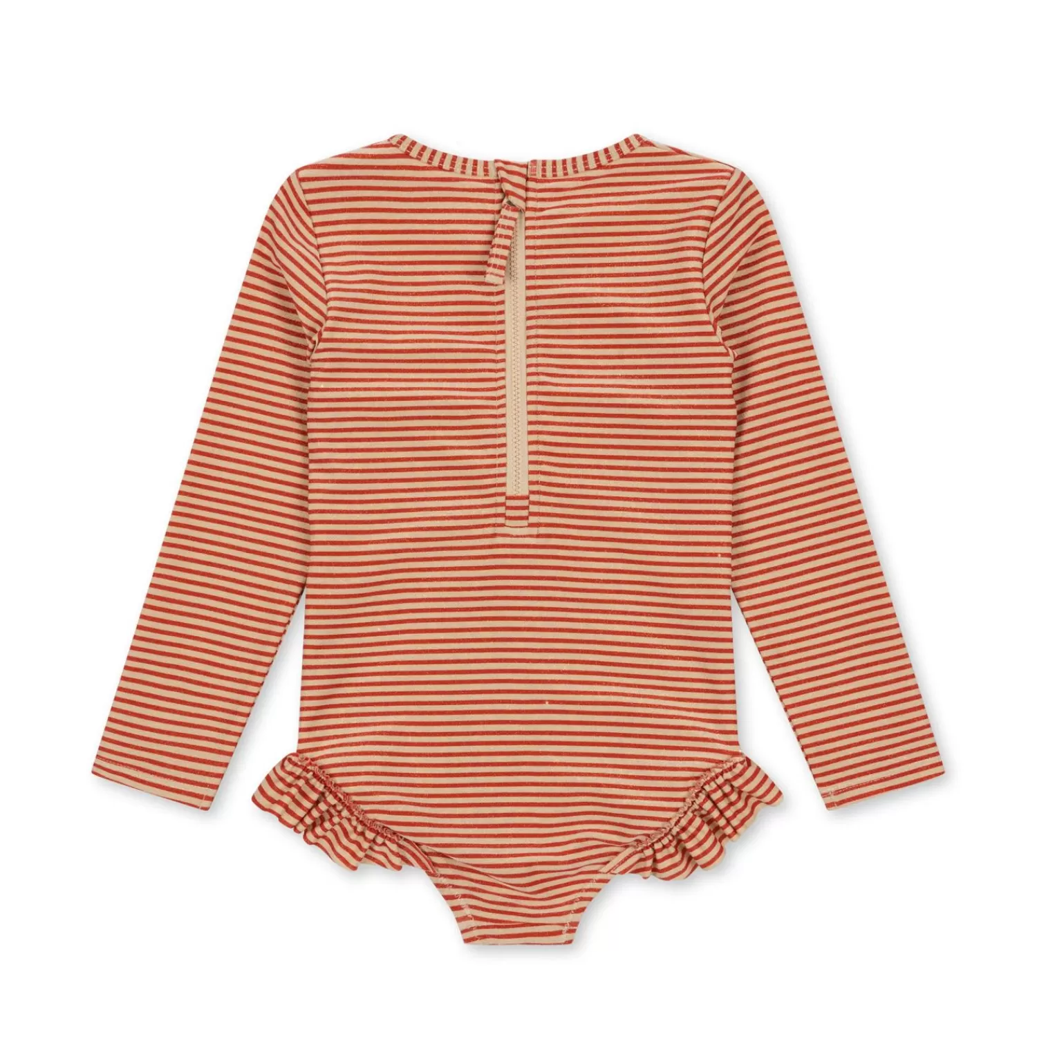 Store Konges Sløjd Jade-Badpak Met Lange Mouwen - Glitter Stripe