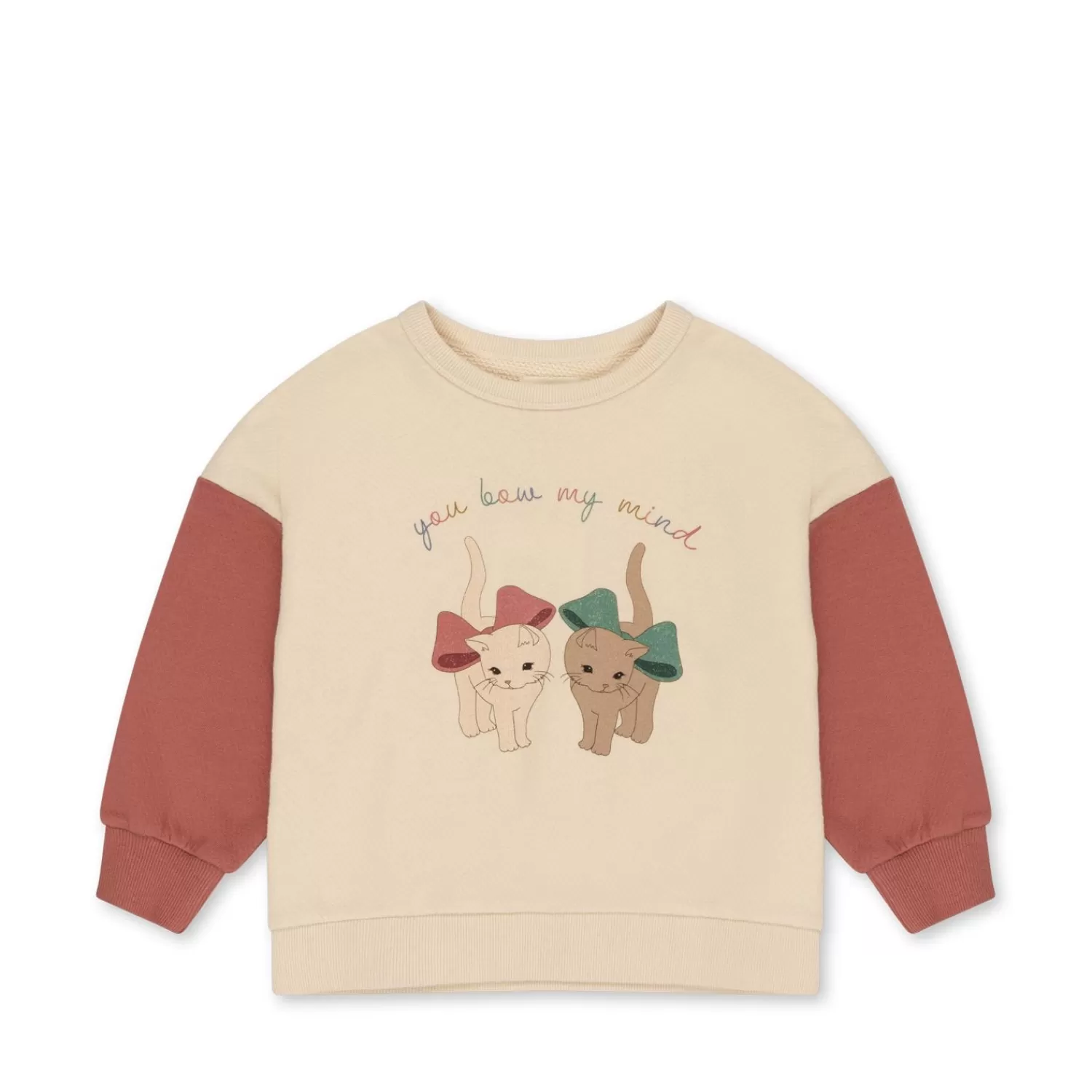 Discount Konges Sløjd Loupy Lou-Sweatshirt - Brazilian Sand/Canyon Rose