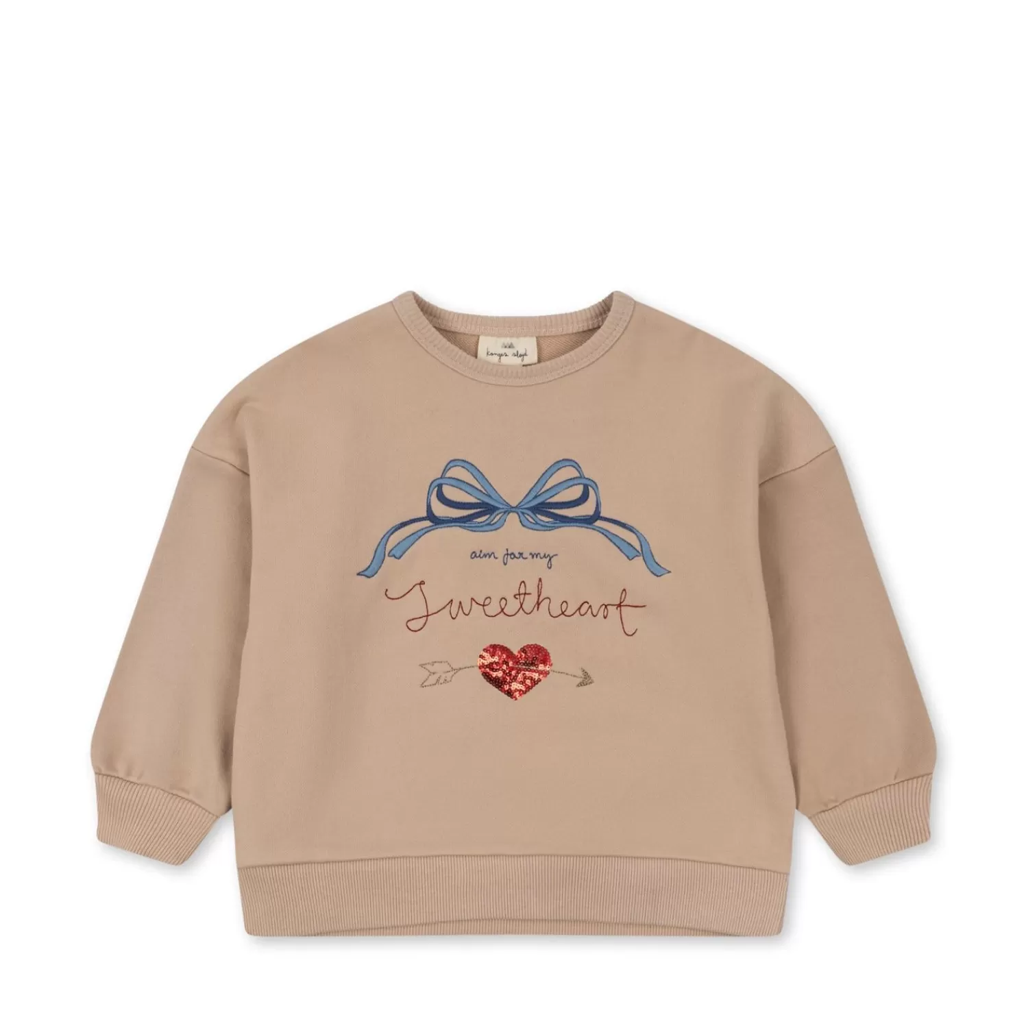 New Konges Sløjd Lou-Sweatshirt Glitter - Coeur Frappe