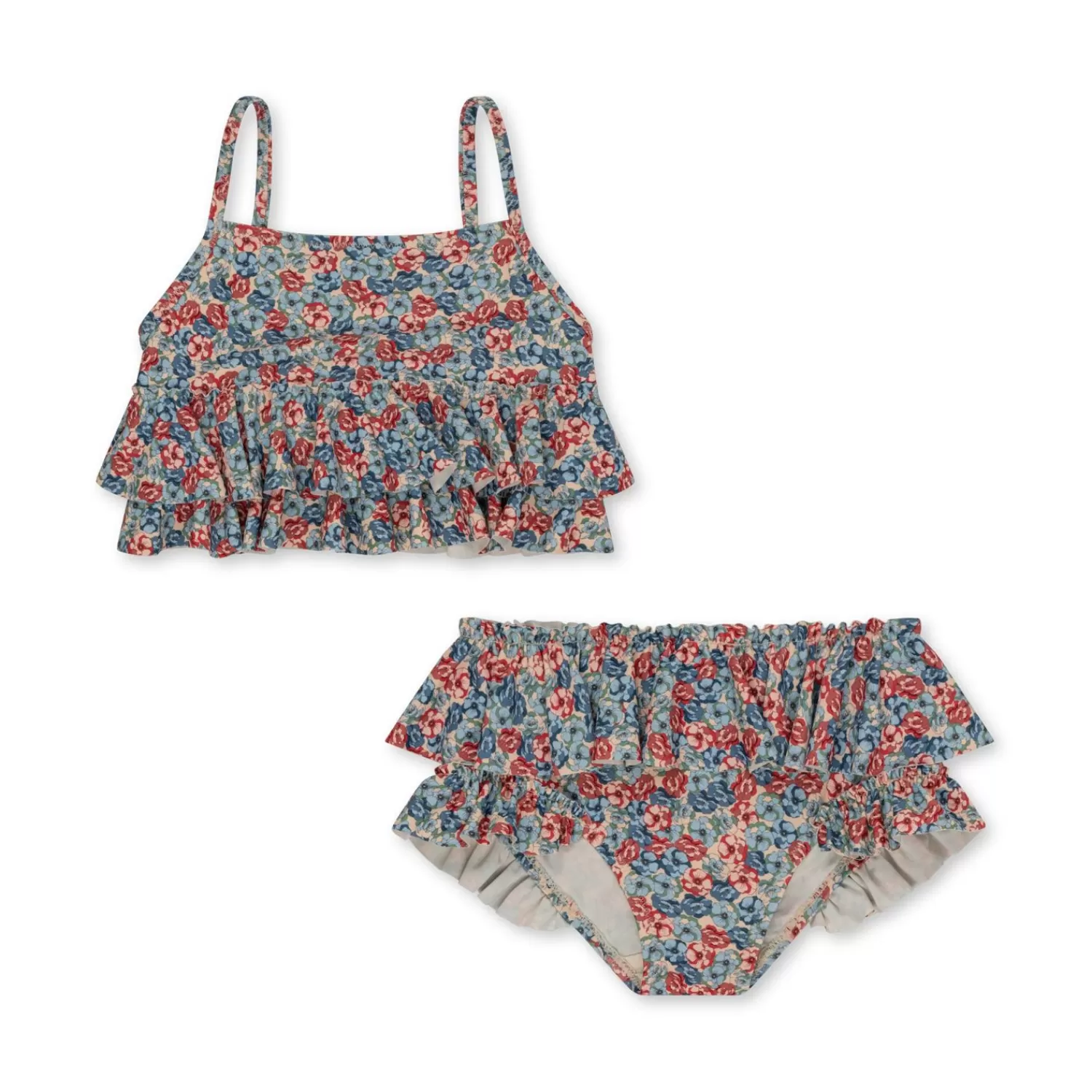 Clearance Konges Sløjd Manuca-Bikini Met Ruches - Rosie Blue