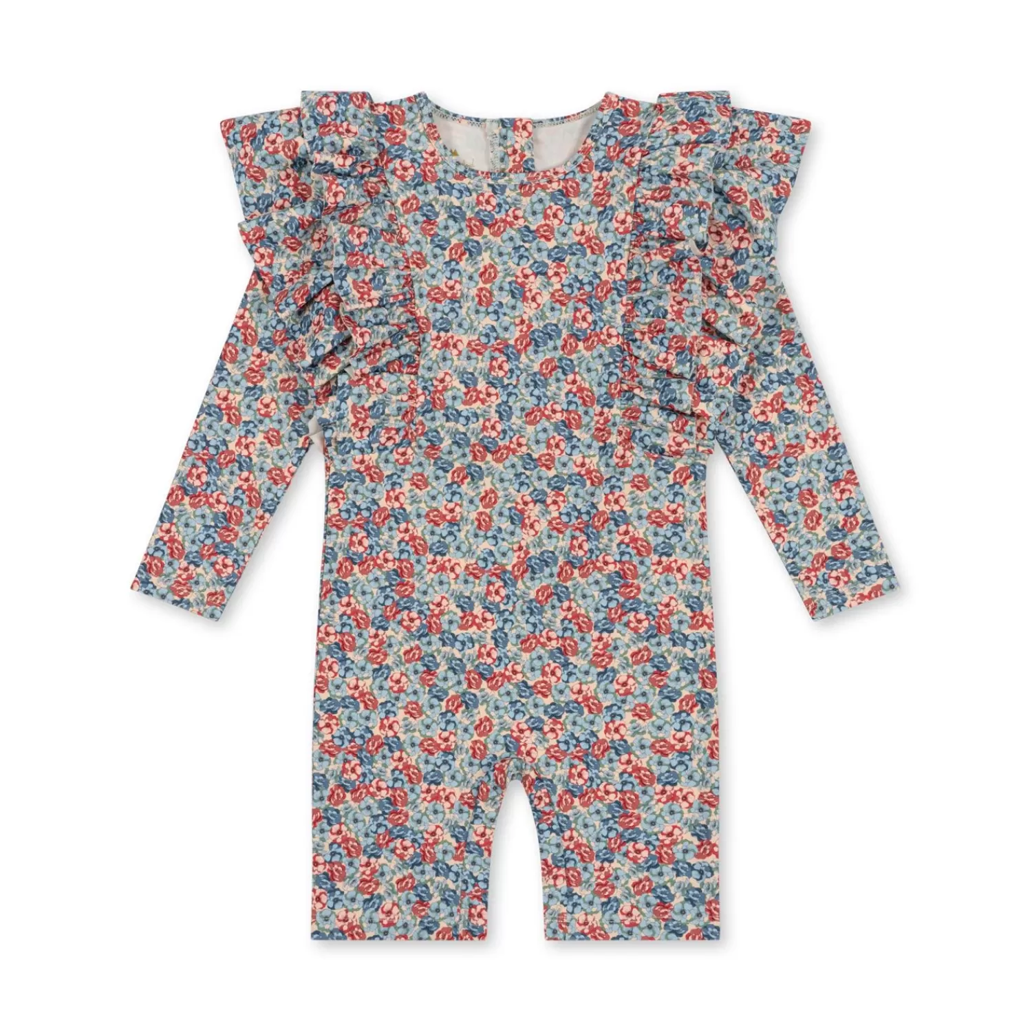 Outlet Konges Sløjd Manuca-Onesie Met Ruches - Rosie Blue