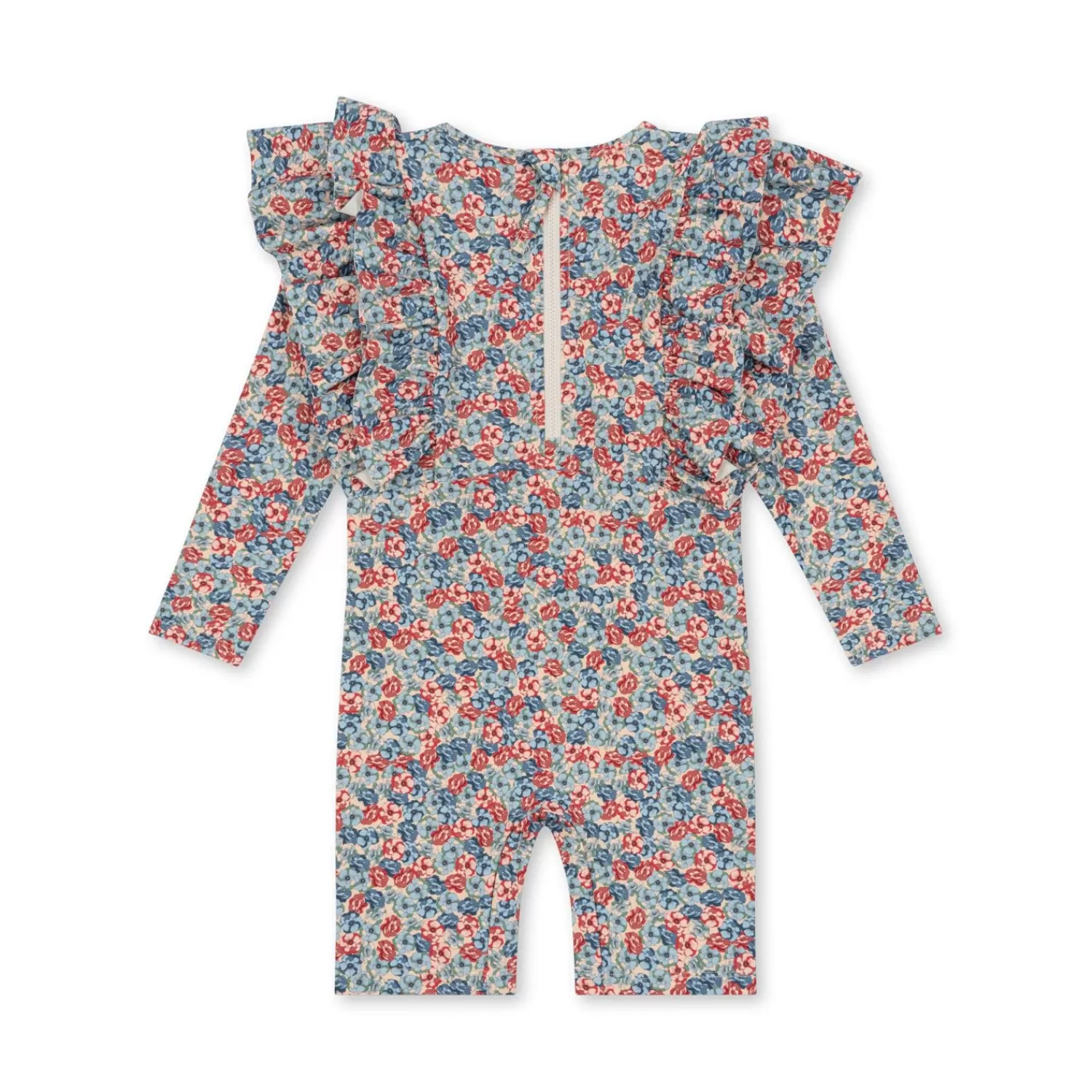 Outlet Konges Sløjd Manuca-Onesie Met Ruches - Rosie Blue