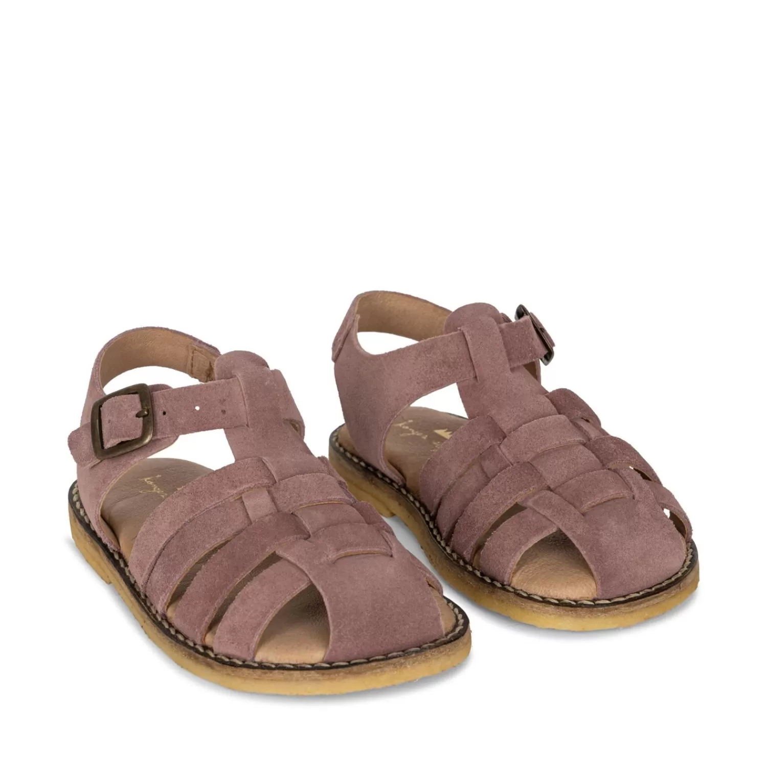 Cheap Konges Sløjd Minou Strap Sandals Suede - Brown Rose