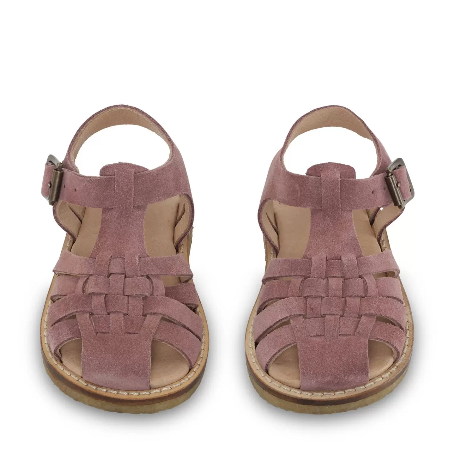 Cheap Konges Sløjd Minou Strap Sandals Suede - Brown Rose