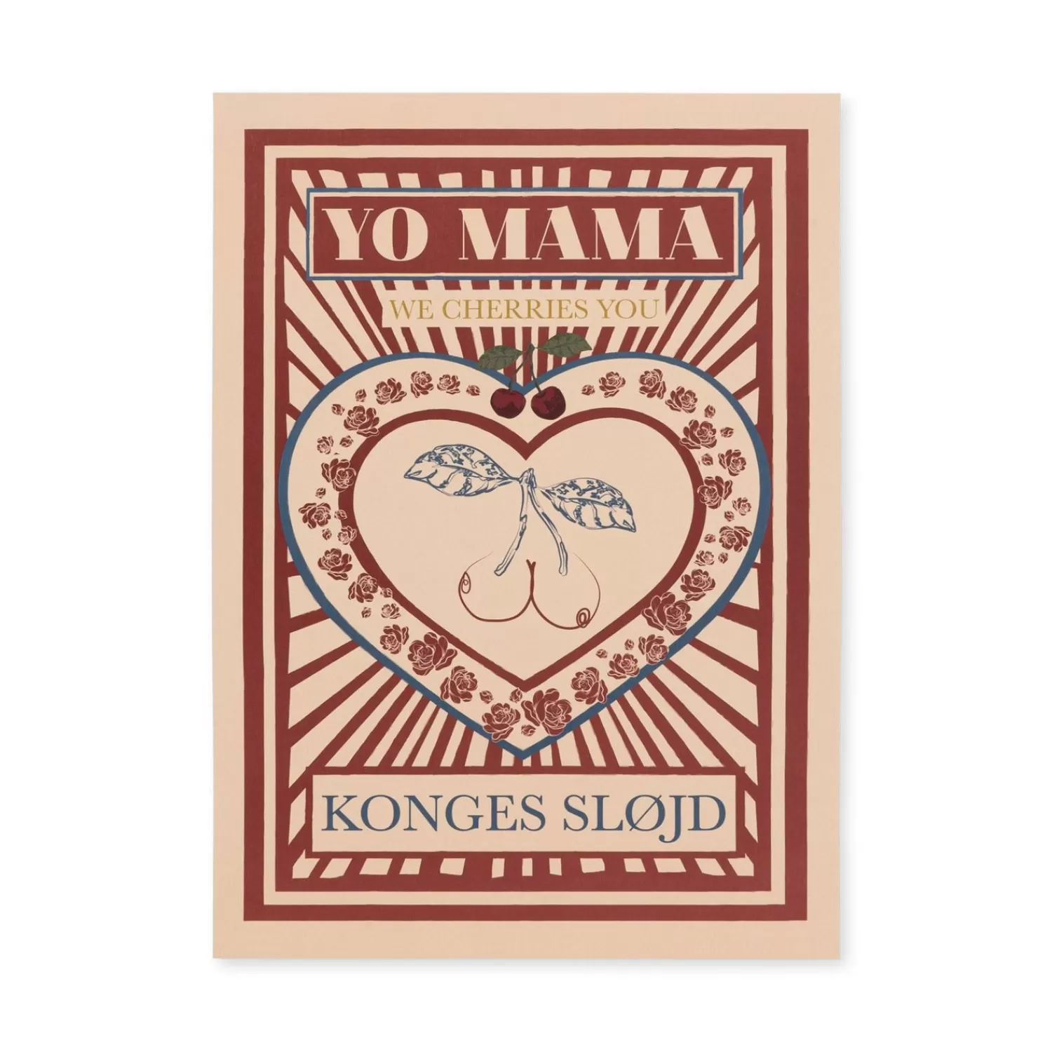 New Konges Sløjd Poster A3 - Heart