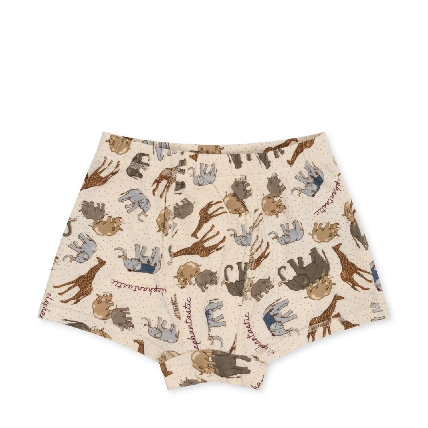 Store Konges Sløjd Set Van 2 Basic-Boxers Jongen - Elefantastic/Sleet