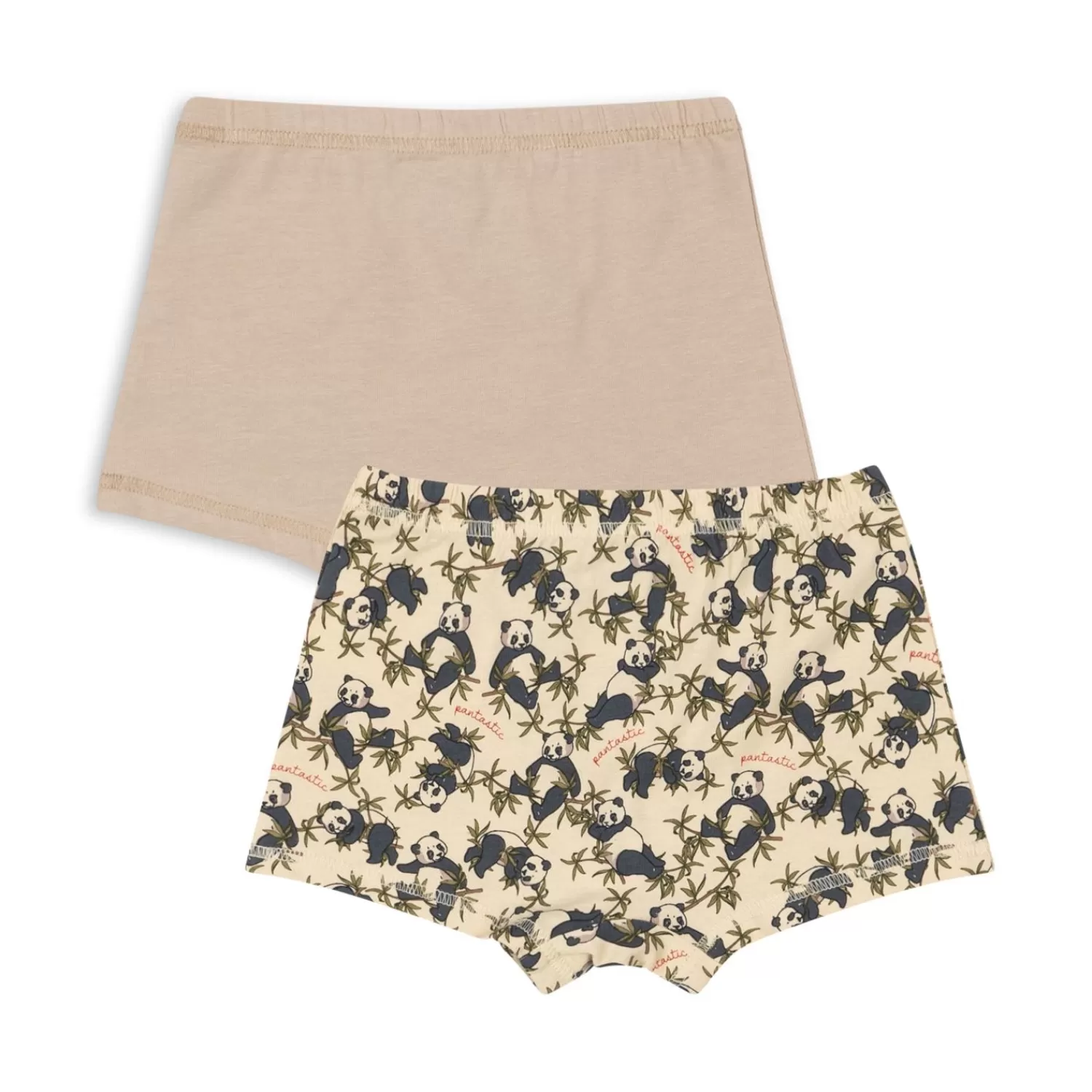 Online Konges Sløjd Set Van 2 Basic-Boxers Jongen - Panda/Oxford Tan