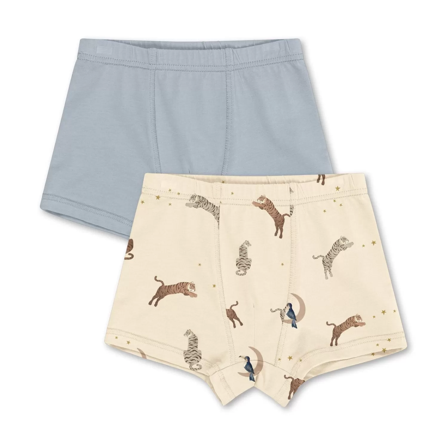 Shop Konges Sløjd Set Van 2 Basic-Boxers Jongen - Roar/Pearl Blue