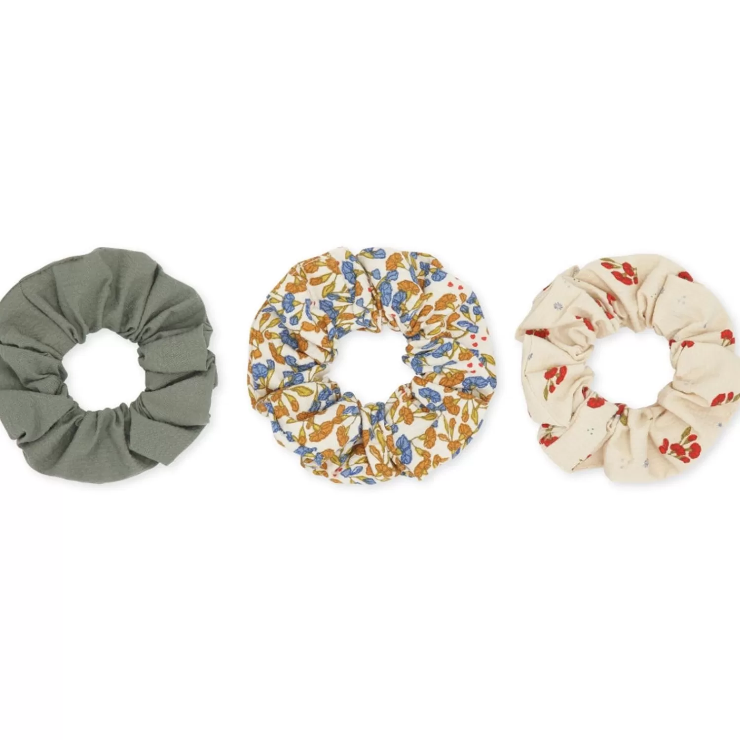 Fashion Konges Sløjd Set Van 3 Como-Scrunchies Groot - Mix Pack