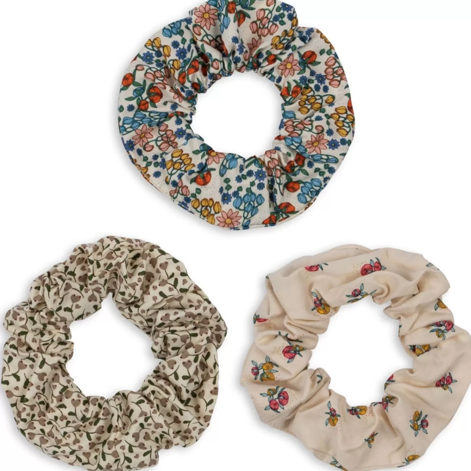 Cheap Konges Sløjd Set Van 3 Scrunchies Groot - Peonia/Bibi Fleur/Milk Tank