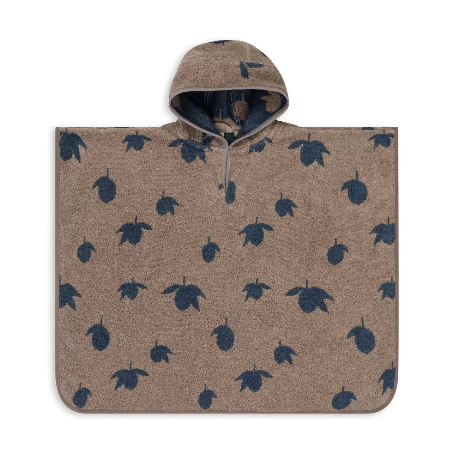 Shop Konges Sløjd Terry-Poncho Met Jacquardpatroon - Lemon