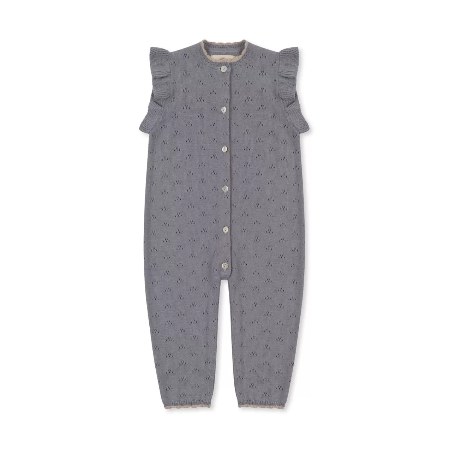 Flash Sale Konges Sløjd Valkan-Onesie Met Ajourtricot - Monument