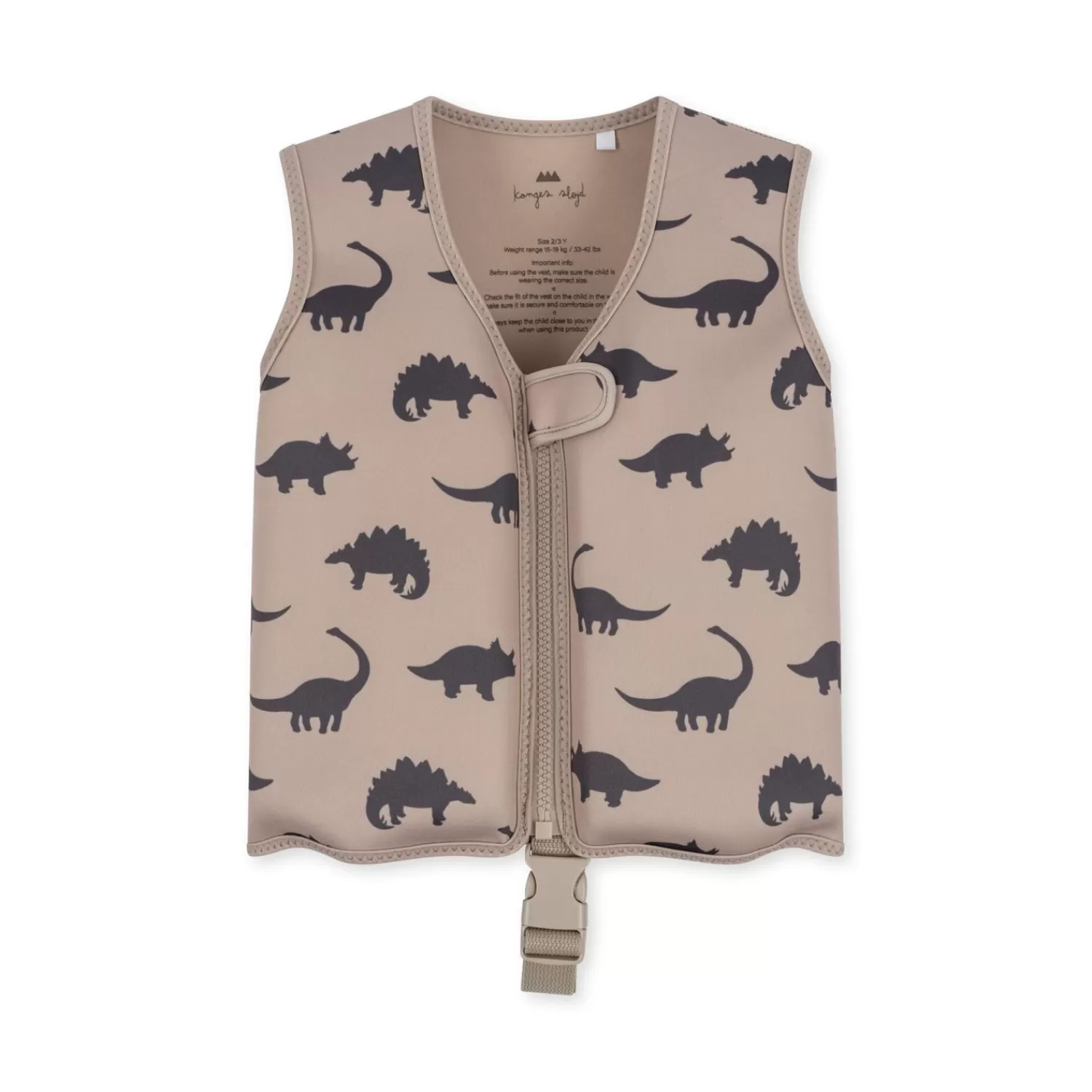 Discount Konges Sløjd Zwemvest Neopreen - Dino Silhouette